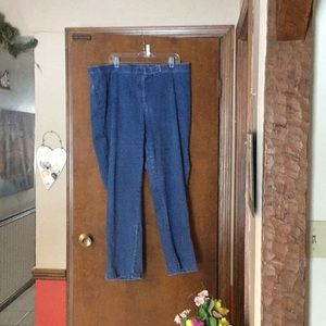 Size 24 navy blue stretch jeans relaxed fit